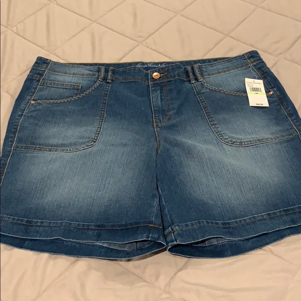 Gloria Vanderbilt Cuffed Denim Shorts